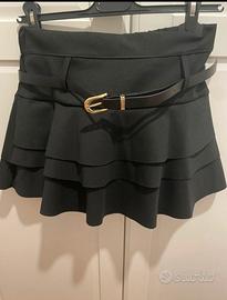 Minigonna nera con cintura