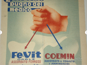 cartolina pubblicità farmaco medicinale anni 40
