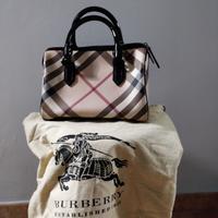 Borsa Burberry motivo tartan bauletto donna