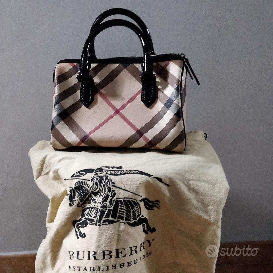 Borsa Burberry motivo tartan bauletto donna Abbigliamento e Accessori In vendita a Catania