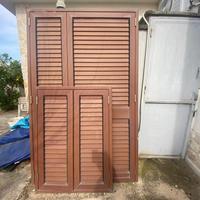 Persiane in alluminio color legno