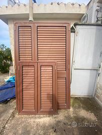 Persiane in alluminio color legno