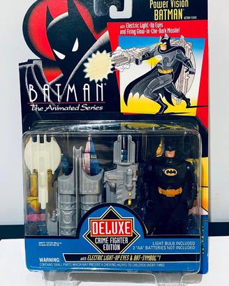 ✅🔥BATMAN ANIMATED POWER VISION Kenner Nuovo