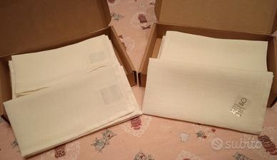 Set 8 tovaglioli Canapa e Canapa 100% Naturale.