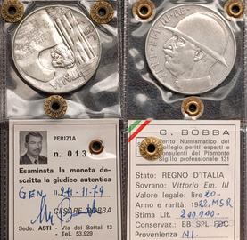 20 lire 1928 NC 250€