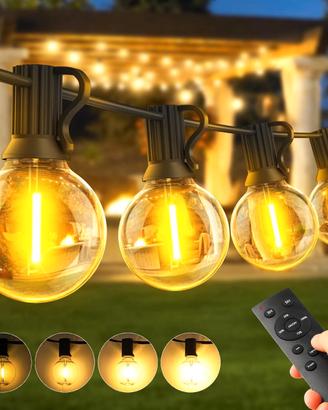 Catena Luminosa Esterno 30m LED Luci Giardino