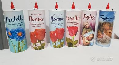 6Lumini votivi fratello/sorella, nonno/a, figlio/a