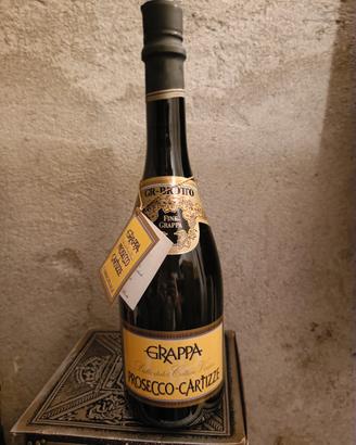 Bottiglia Grappa di Prosecco Cartizze Brotto