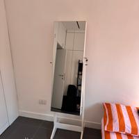 COSTWAY Specchio Portagioielli Autoportante