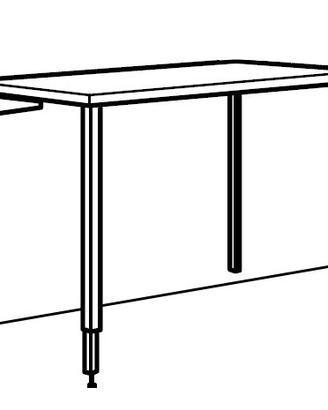 Ikea BOAXEL ripiano a muro con gambe