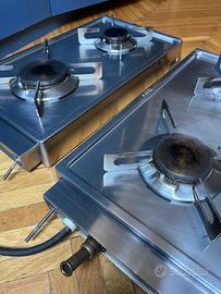 CoppiaPianicotturaRibaltabili  Alpex Inox(4fuochi)