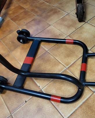 Cavalletto alza moto posteriore monobraccio