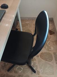 Sedia girevole Nera Ikea