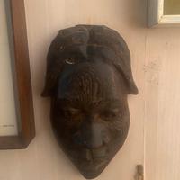 4 maschere in legno Africane