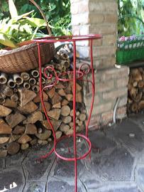 Fioriera in ferro battuto