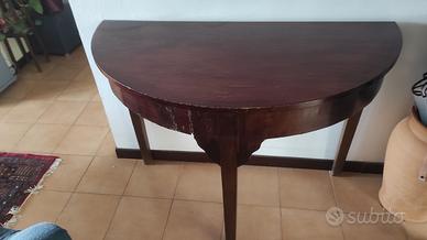 Consolle mobile mezzaluna mezzina