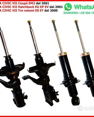 4 Ammortizzatori HONDA CIVIC VII Coup EM2
