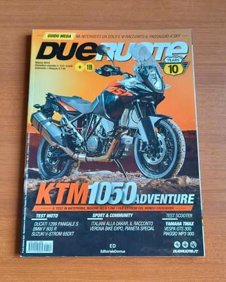 ktm 1050 adventure rivista dueruote 2015 guido med