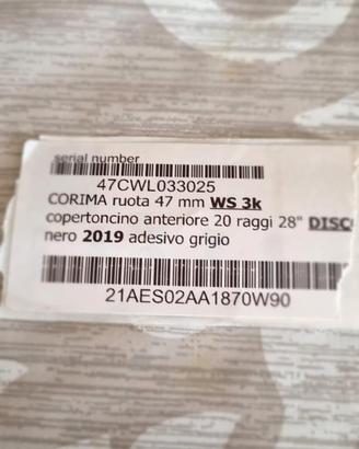 ruote bici da corsa