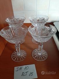 4  bicchieri in cristallo Bohemia