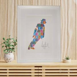 Michael Jackson Quadro moderno Su Veri Francobolli