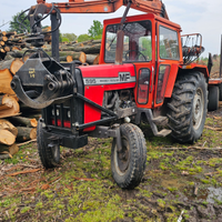Trattore Massey Ferguson von caricatore forestale