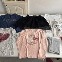 Set abbigliamento bambina taglia 8/9 anni cotone