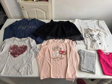 Set abbigliamento bambina taglia 8/9 anni cotone