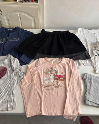 Set abbigliamento bambina taglia 8/9 anni cotone