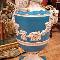 Vaso Stile Barocco Veneziano in porcellana 75cm