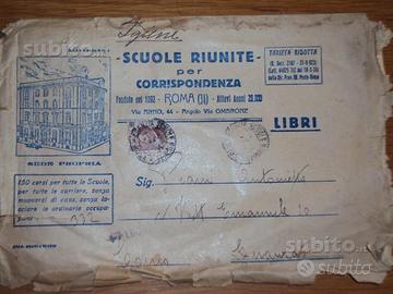 Francobollo 7 1/2 c Poste italiane 1923 con busta