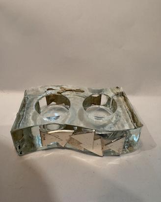 Ottaviani Porta candela Argento 925 e Cristallo