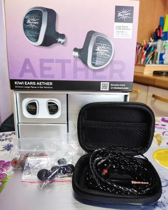 Kiwi ears Aether – cuffie iem con cavo  3.5 mm .
