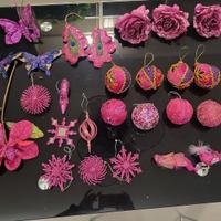 32 addobbi natalizi grandi viola 