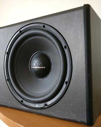 Subwoofer Coral 250w RMS in cassa Reflex