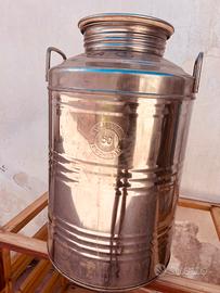 Fusto in acciaio inox 18/10 per olio. 50 litri