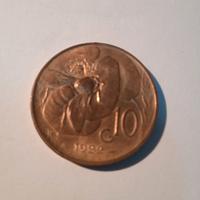 moneta da 10 centesimi del 1922.