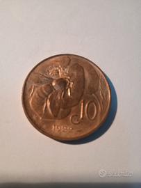 moneta da 10 centesimi del 1922.