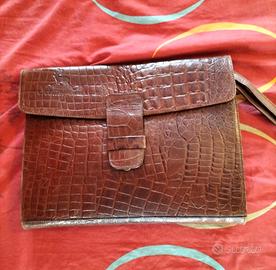 borsa cuoio modello busta grande 