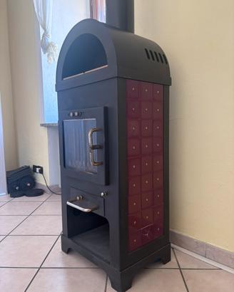 Stufa a legna con Forno e Ceramica