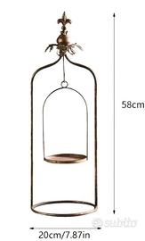 Portacandele elegante in stile vintage