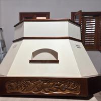 cappa ad angolo classica in legno