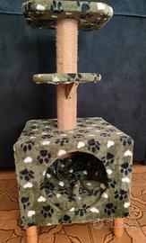 cuccia per gatto con tiragraffi 