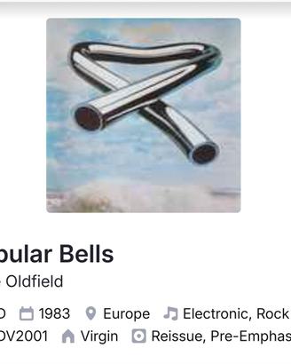 CD Tubulars Bells Mike Olfield i
