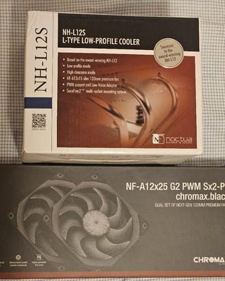 Dissipatore Noctua NH-L12S + ventole NF-A12x25 G2