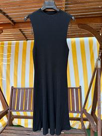 Vestito desigual nero donna