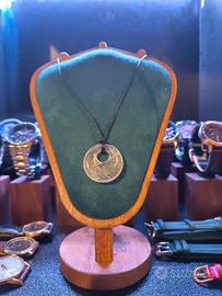 Collana Pendente Donut Quarzo Ialino Regolabile