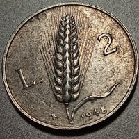 2 lire spiga anno 1948