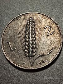 2 lire spiga anno 1948