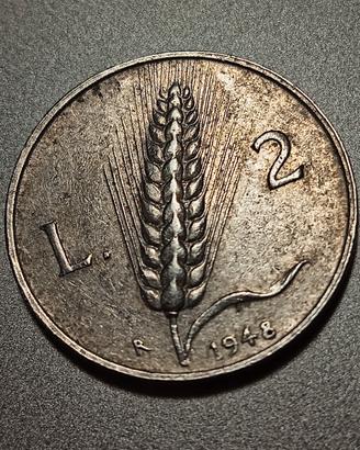 2 lire spiga anno 1948